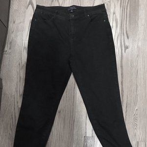 Talbots Black Jeans Simply Flattering  5-Pock sz14